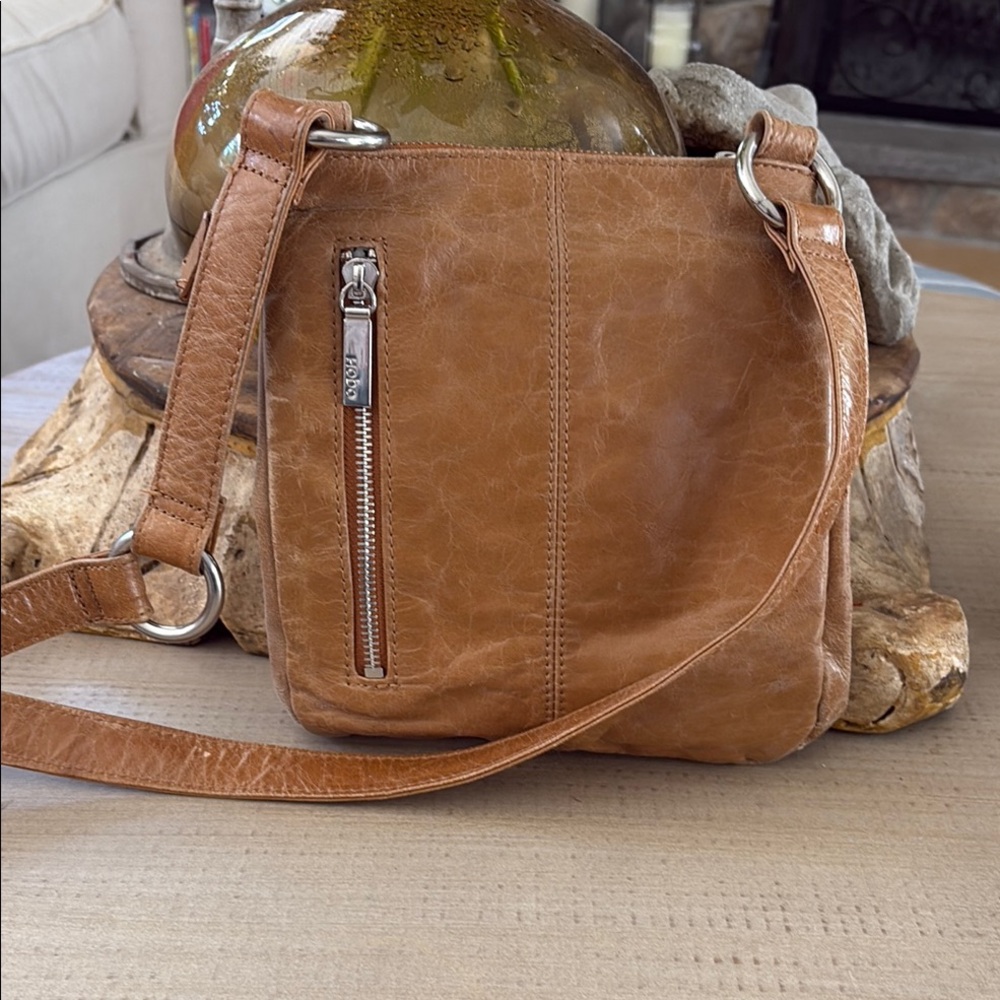 Tan Leather Crossbody Bag